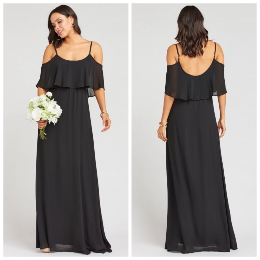 Show me your Mumu black maxi dress size medium